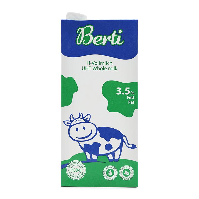 Sữa tươi tiệt trùng Berti nguyên kem hộp 1L