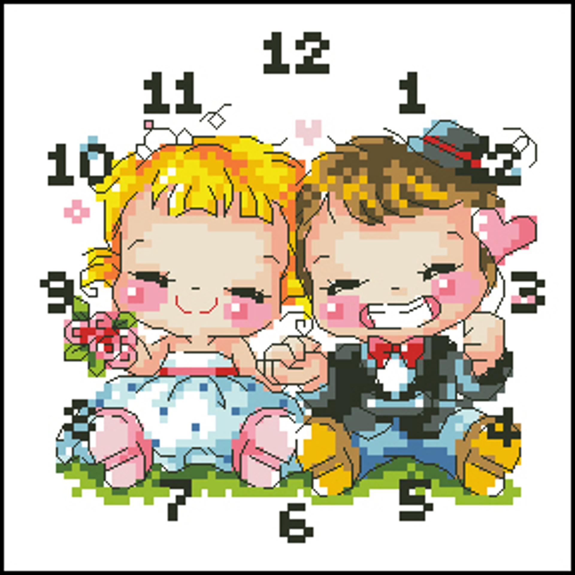 Tranh Thêu Chữ Thập Happy Wedding