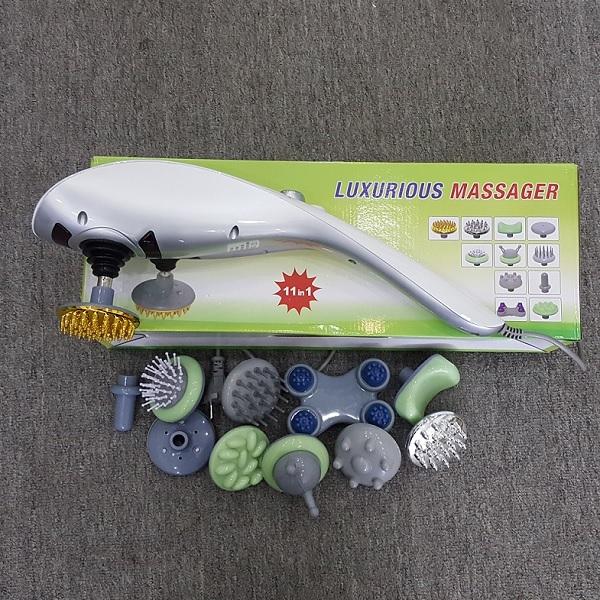 Máy mát xa cầm tay 11 đầu luxurious bảo hành 2 năm