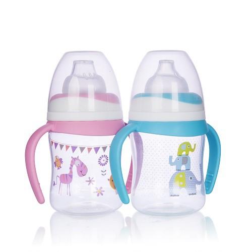 Bình uống nước núm hút mềm có tay cầm 125ml/250ml upass - up0153n/up0154n