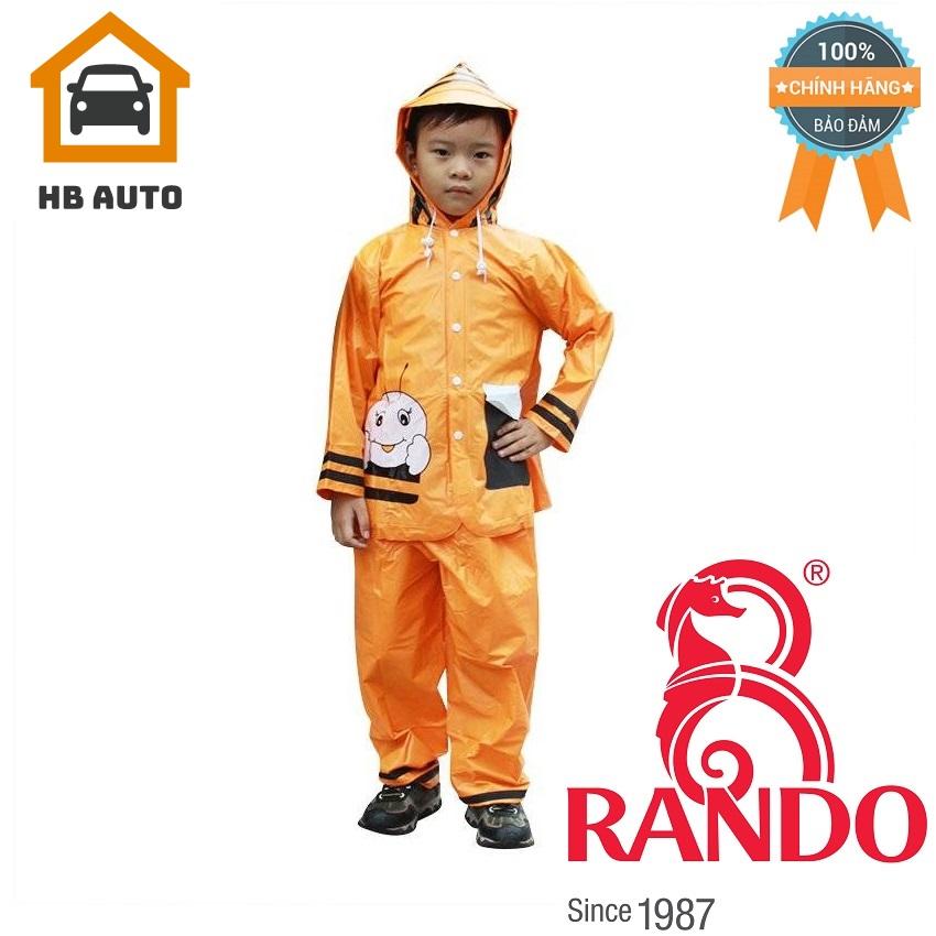 Áo mưa trẻ em bộ ong mật rando csps-19 size 4 1.2 – 1.3 m