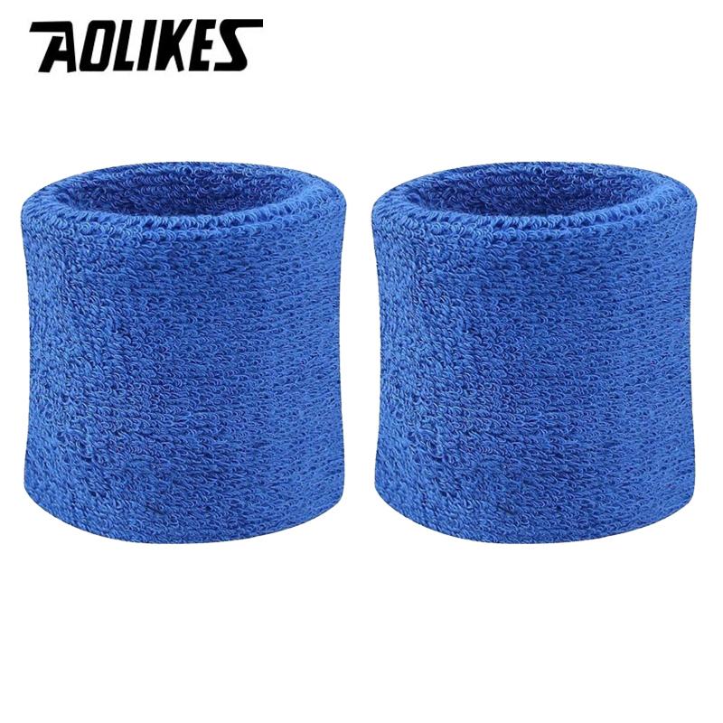 Set 2 băng cổ tay thấm mồ hôi khi chơi cầu lông, tennis, bóng bàn