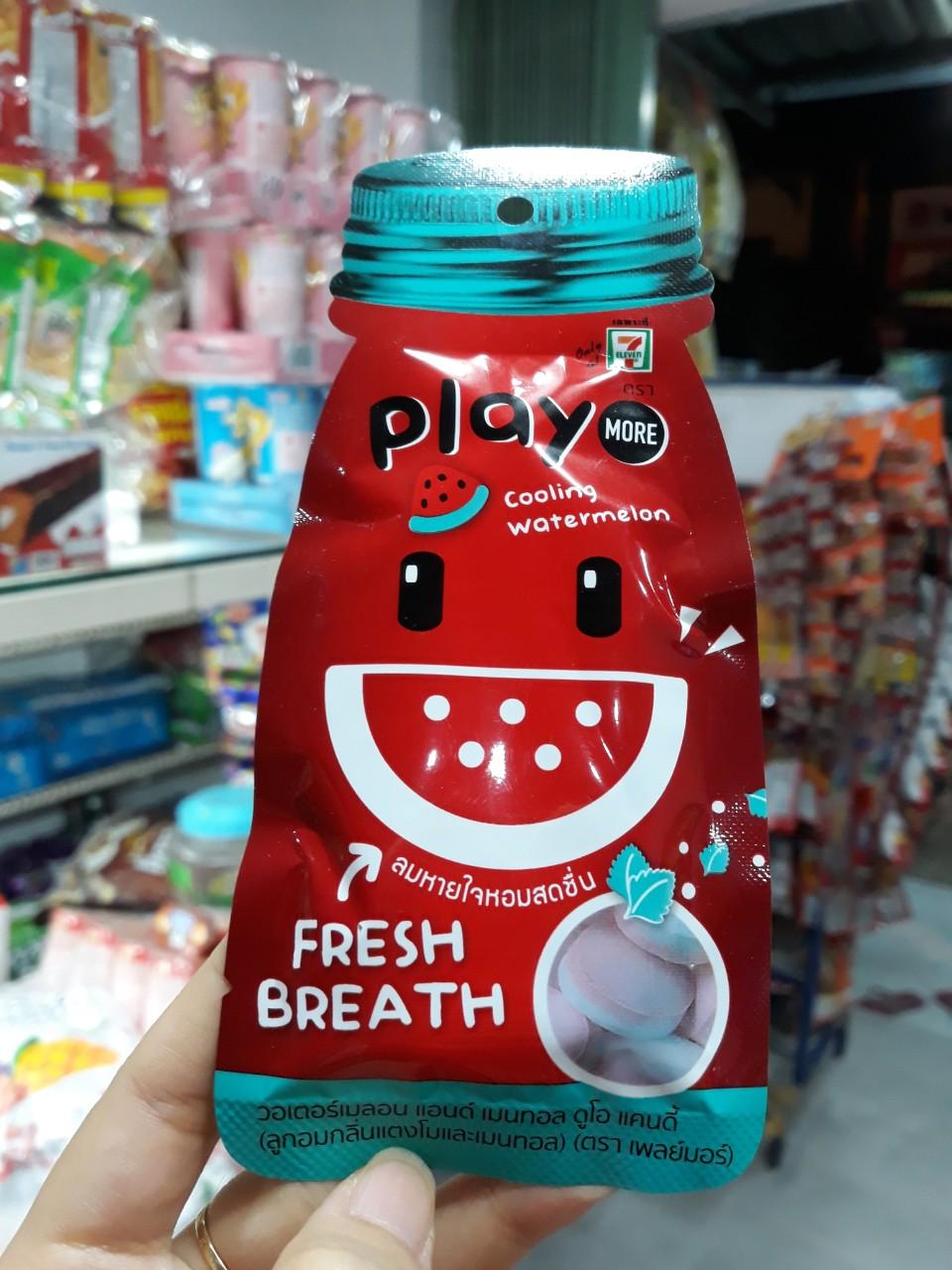 Combo 5 gói Kẹo ngậm Play dưa hấu 12g Thái Lan