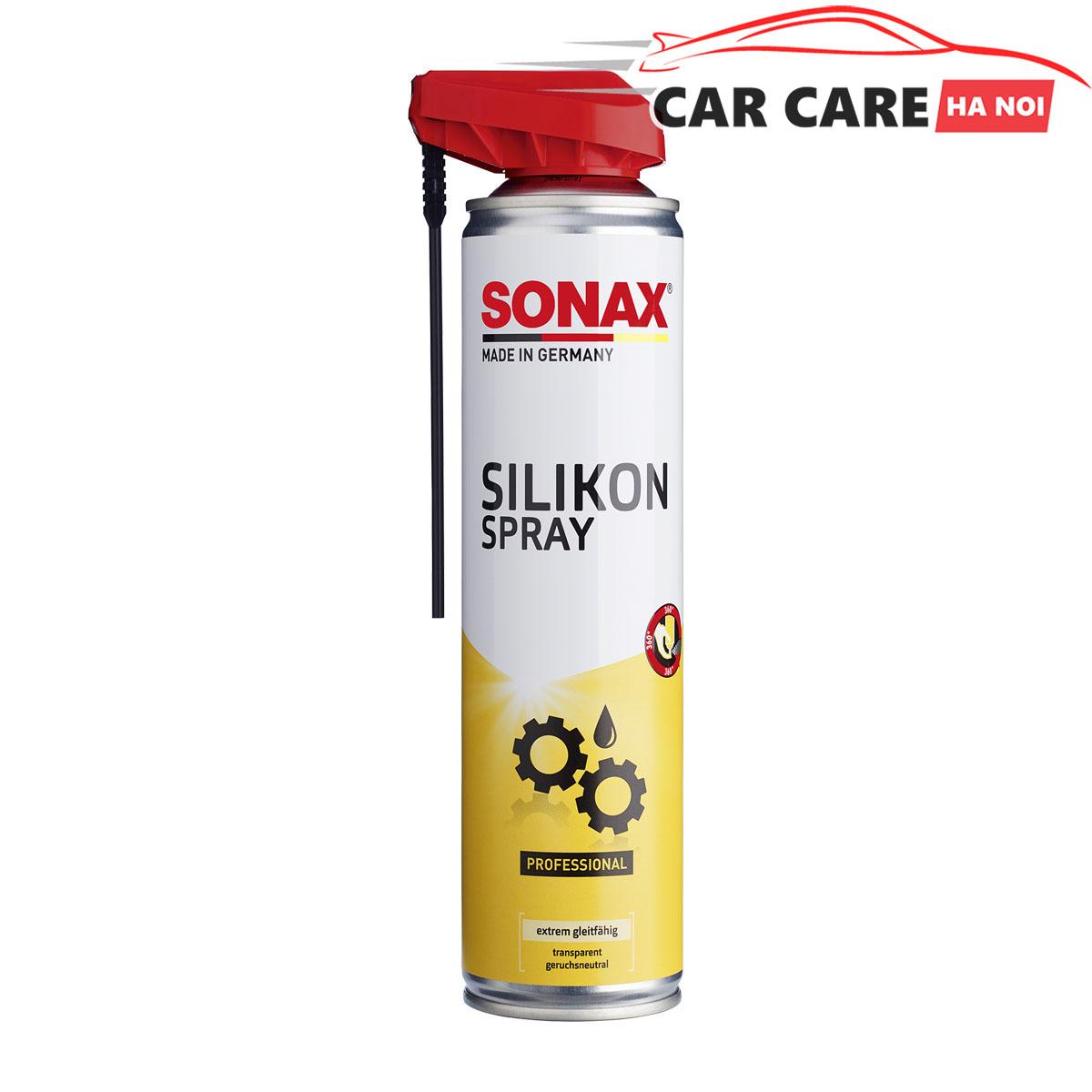 Chai bôi trơn bảo vệ sonax silicone spray with easyspray 400ml