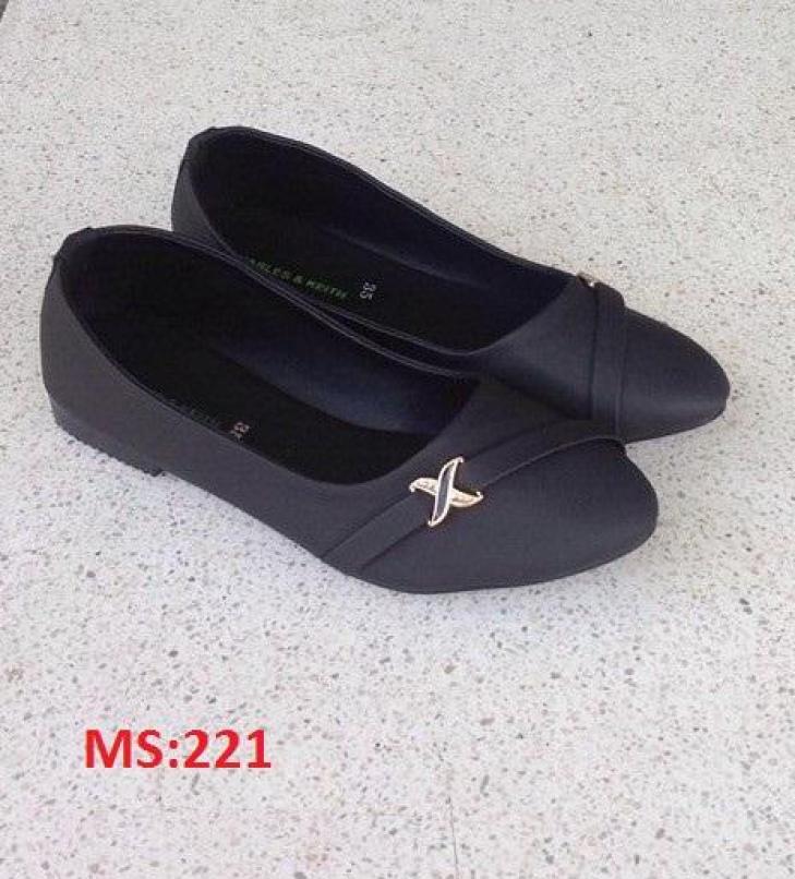 (Có mã miễn ship) Giày nữ, giày búp bê PinkShopGiayDep chất liệu da, êm chân, bền, đẹp - MS:221 giá rẻ