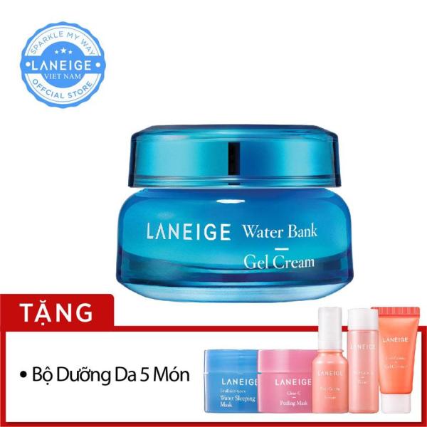 Kem dưỡng ẩm dạng gel Laneige Water Bank Gel Cream 50ml + Tặng bộ dưỡng da 5 món cao cấp