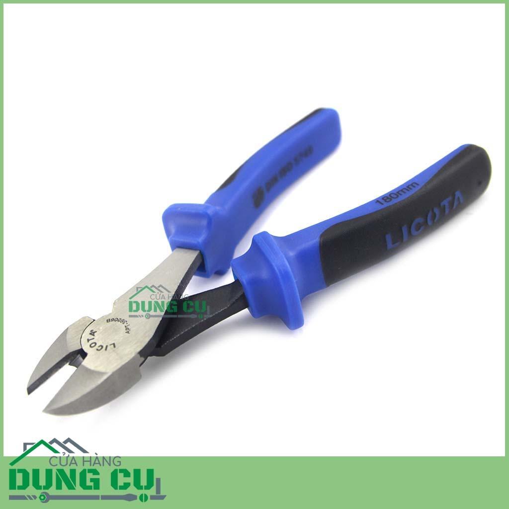 Kìm cắt dây thép Licota 7inch tay cầm cao su chống trượt