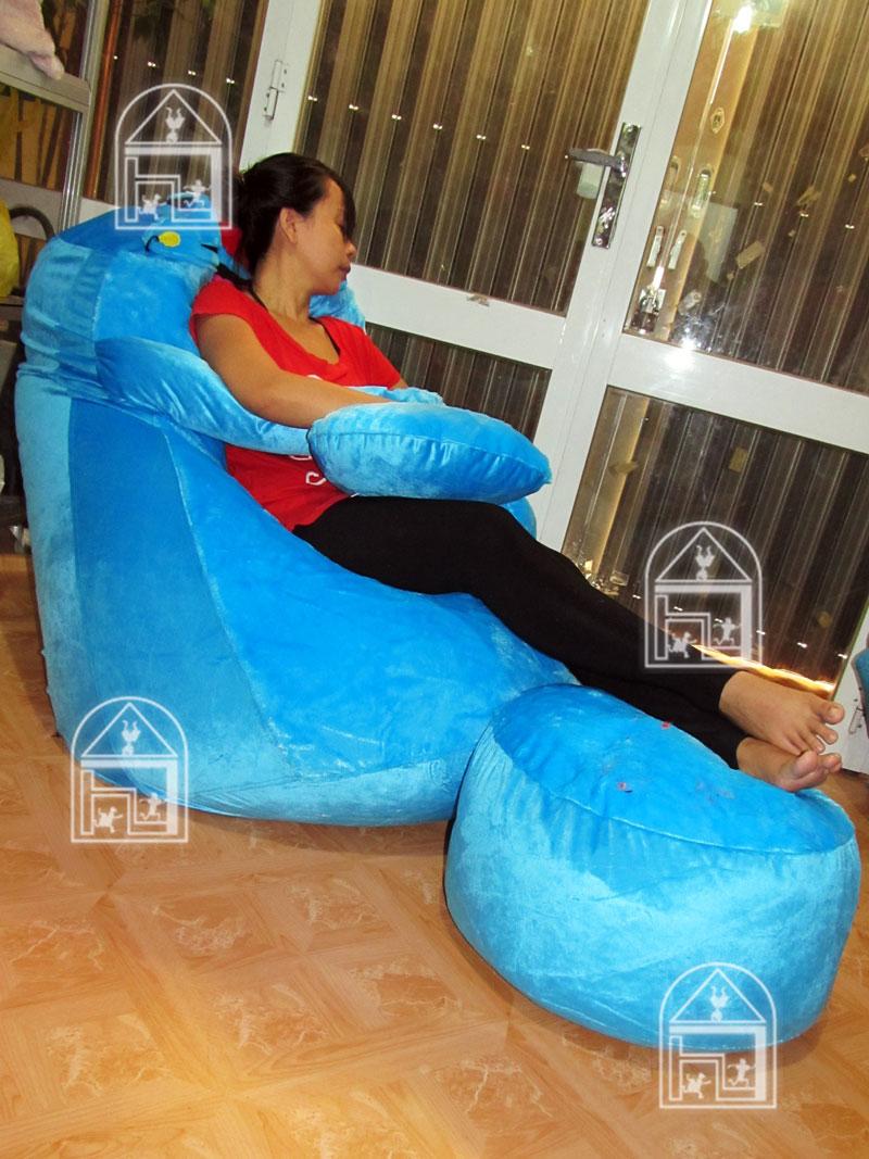Bộ ghế lười hạt xốp giọt nước oggy vao nha toi aa0001 110x85cm