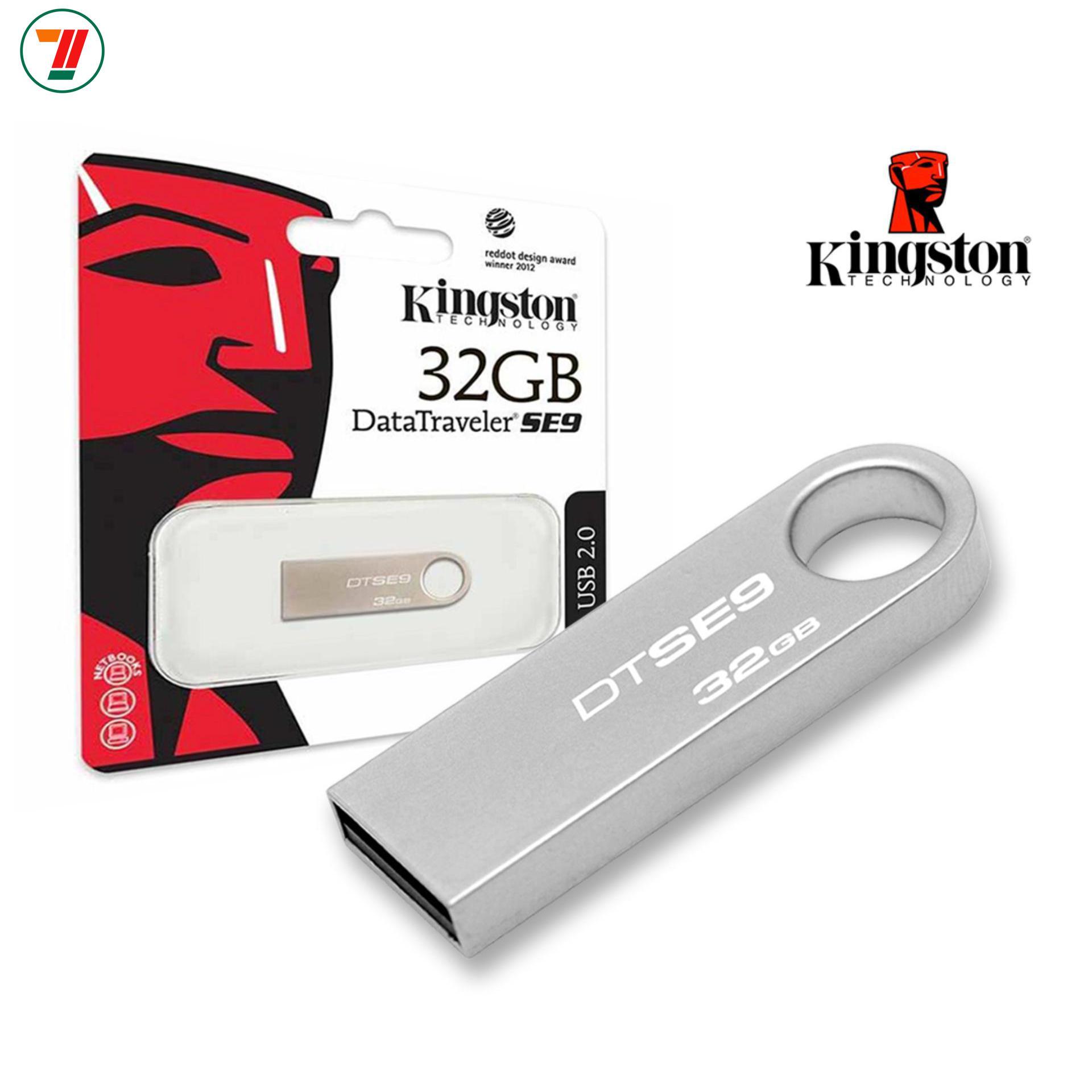 USB Kingston DataTraveler SE9 32GB (Màu Bạc)- Bảo hành 5 năm lỗi 1 đổi 1 Nhật Bản