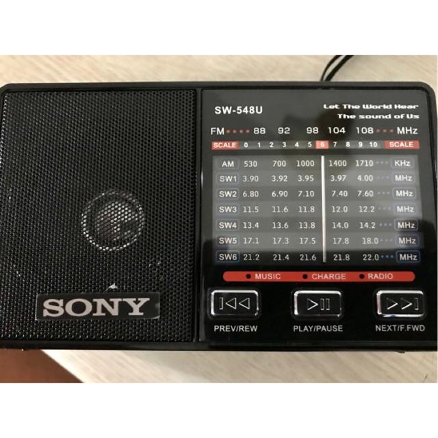 Đài Radio Sony 7 Band SW-548 Đọc Usb, Thẻ nhớ, Đèn Led-