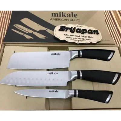 Set dao MIKALE NHẬT BẢN chính hãng- Set dao nấu ăn, dao thái, dao nhà bếp, dao gọt hoa quả
