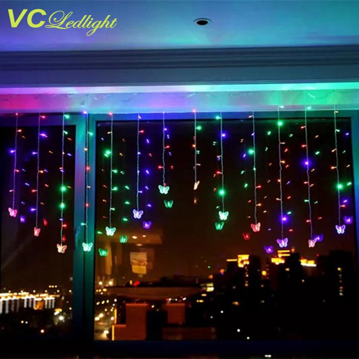 Đèn led rèm trang trí bươm bướm