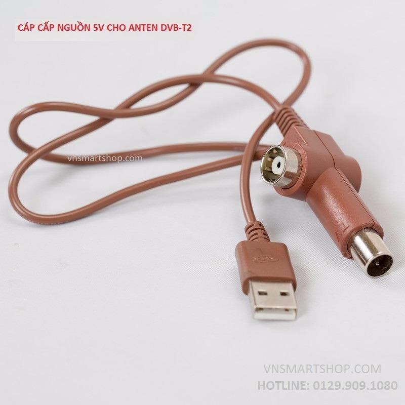 Dây usb cáp cấp nguồn 5V cho Anten DVB-T2 có mạch khuếch đại dùng cho các loại tivi tích hợp DVBT2