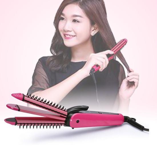 Lược điện no va 3 trong 1 uon xoăn-cụp-thẳng