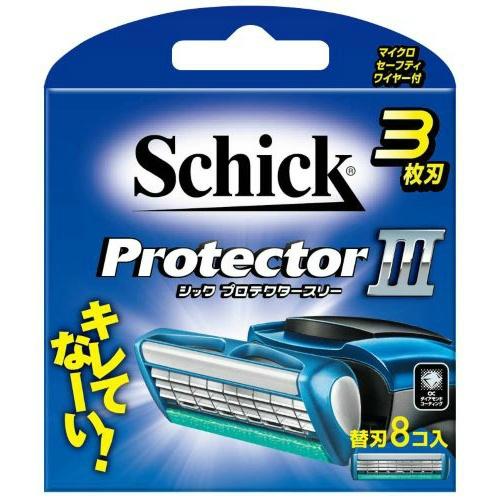 Bộ 8 lưỡi cạo râu Schick Protector III - Nhật bản