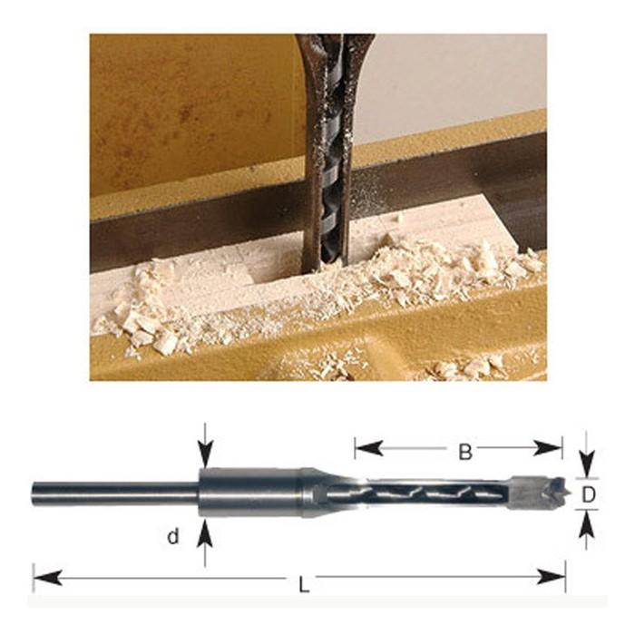 Mũi soi khoan gỗ đục mộng vuông từ 8 x 12 ly