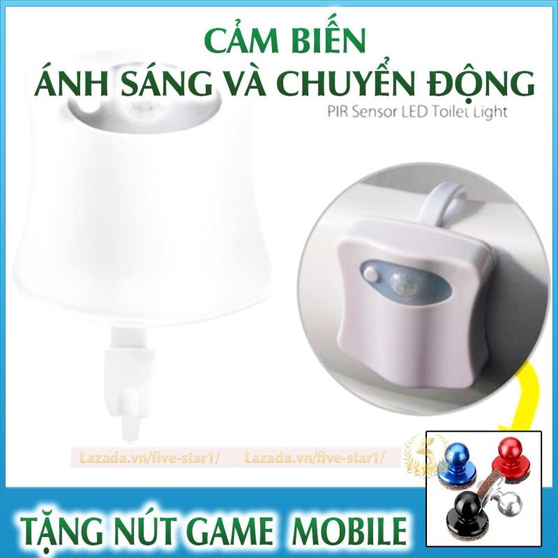 Đèn cảm ứng nhà vệ sinh - Đèn pha led cảm biến chuyển động + Tặng nút game Joystick (DEN.WC)