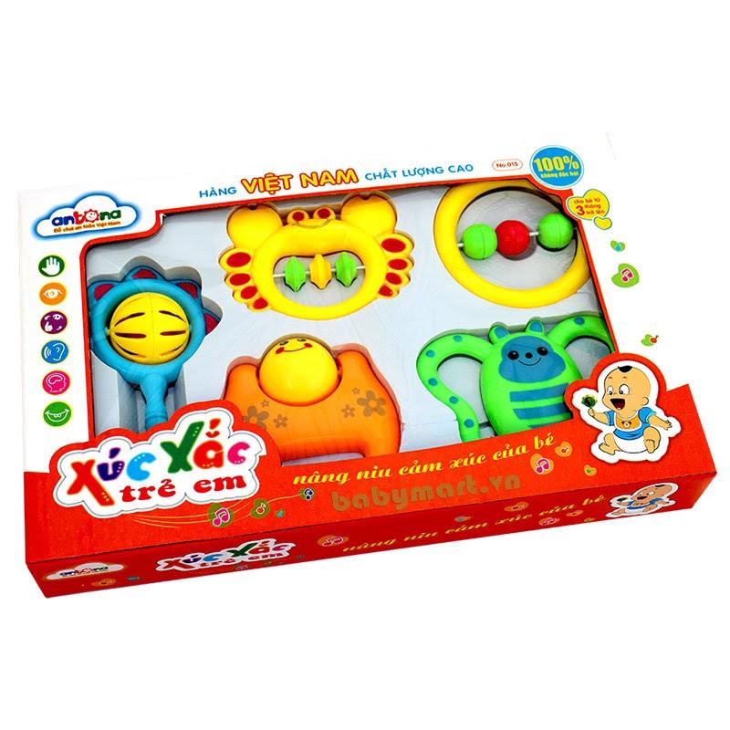 Xúc xắc trẻ em antona hộp 5 chiếc ax07 c017