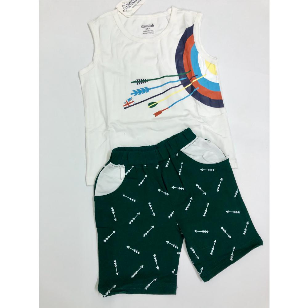 Bộ thun Cotton bé trai - size 1-8