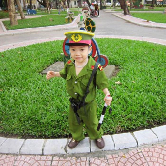 Bộ quần áo công an giao thông trẻ em