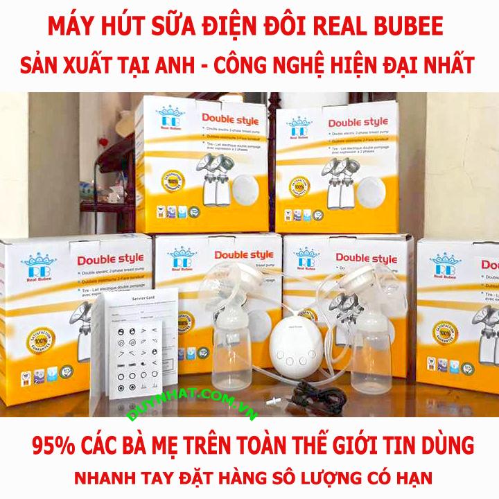 Máy vắt sữa bằng điện, Máy vắt sữa bao nhiêu tiền, Máy kích sữa REAL BUBEEđạt tiêu chuẩn vệ sinh an toàn thực phẩm, bảo hành 1 đổi 1