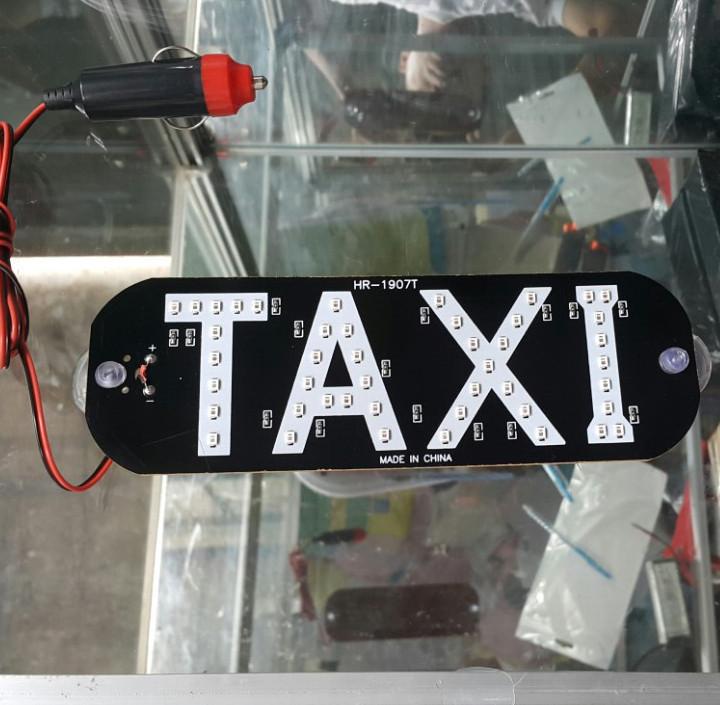 Bảng led taxi dán gương nguồn tẩu thuốc