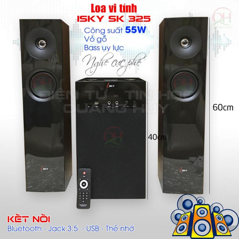 Loa vi tính ISky SK-325 - Bass cực mạnh - Kết nối bluetooth, jack 3.5, USB, thẻ SD