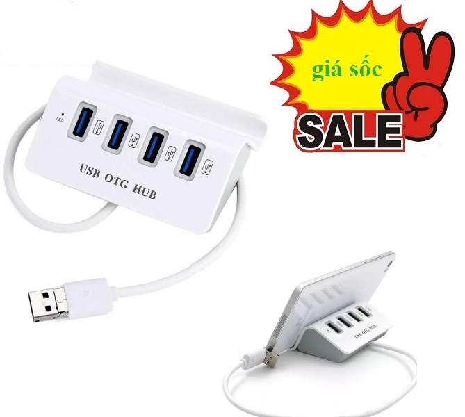 Hub Usb OTG cao cấp kết nối chuột và bàn phím cùng lúc với điện thoại giá rẻ