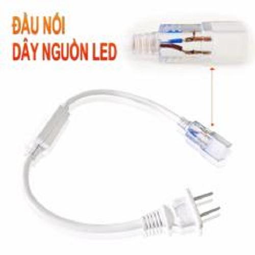 2 dây nguồn led 5050 220v. Giắc nguồn có sẵn phích cắm, kèm chân đồng. Sử dụng cấp nguồn cho đèn led dây 220V.