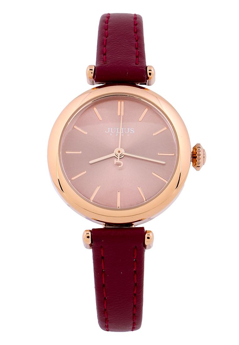 Đồng hồ nữ julius hàn quốc dây da ja-1018