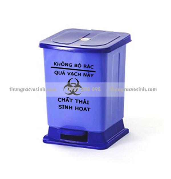 Thùng rác y tế sinh hoạt 15 lít _Sóng Vàng