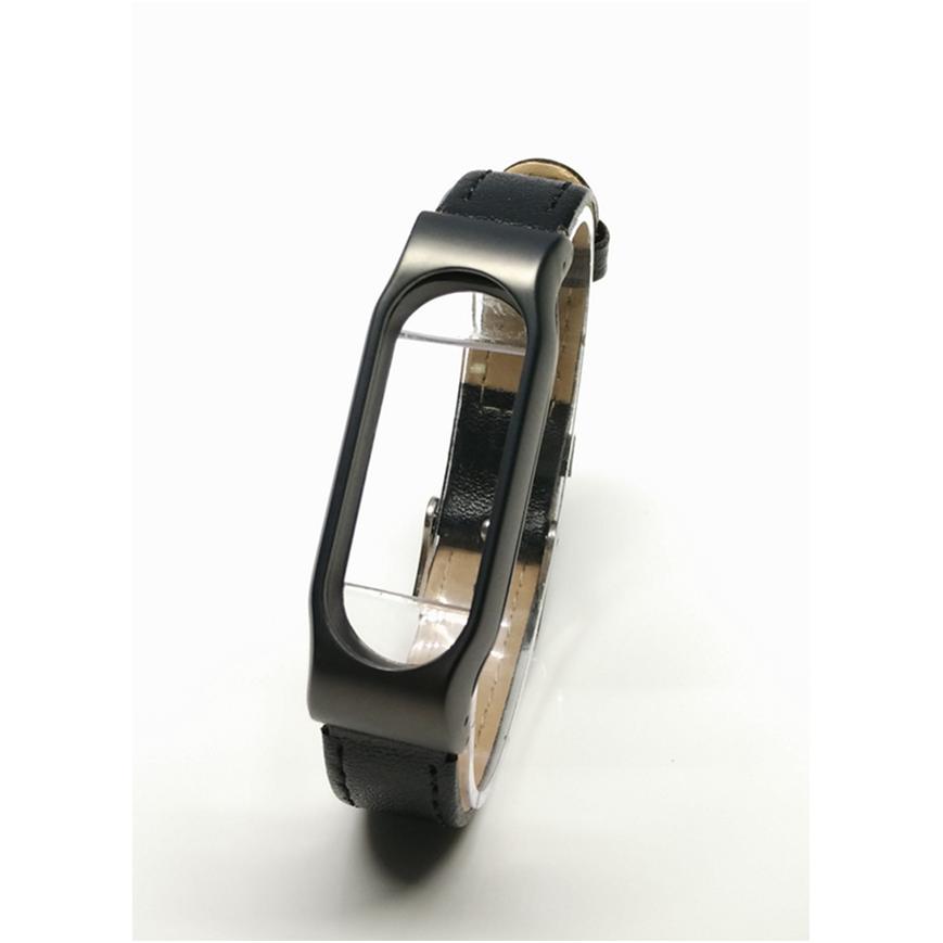 Dây đeo da Mijobs thay thế dành cho Xiaomi Miband 2