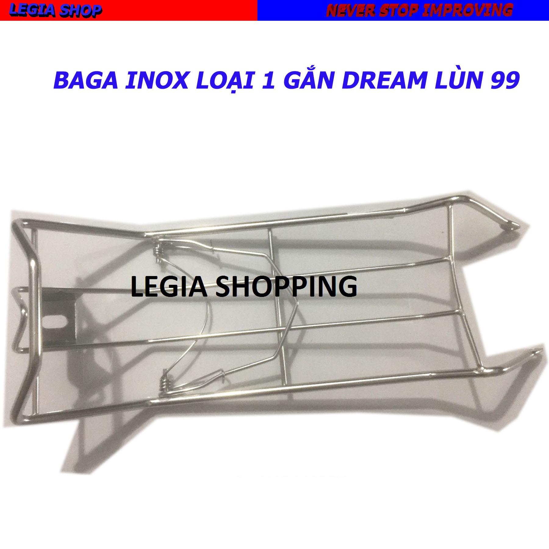Baga inox - dày 8 ly gắn xe honda dream lùn 98 loại 1