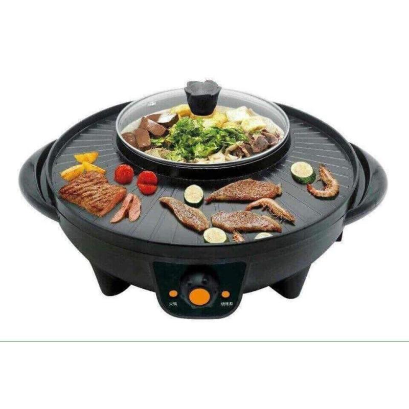 Bảng giá Nồi lẩu nướng điện đa năng 2 trong 1 cao cấp (Đen) Điện máy Pico