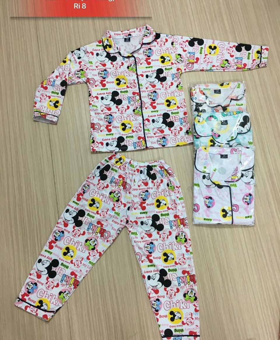 Combo 2 bộ pizama cho bé gái 23-35kg