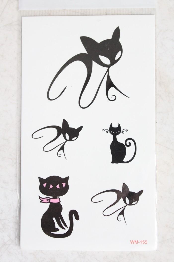 HÌNH XĂM CON MÈO WM-155