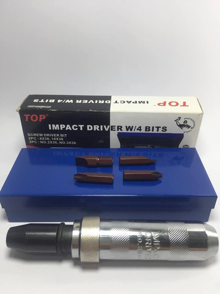 Bộ tua vít đóng 4 mũi top - cy-2500-mc