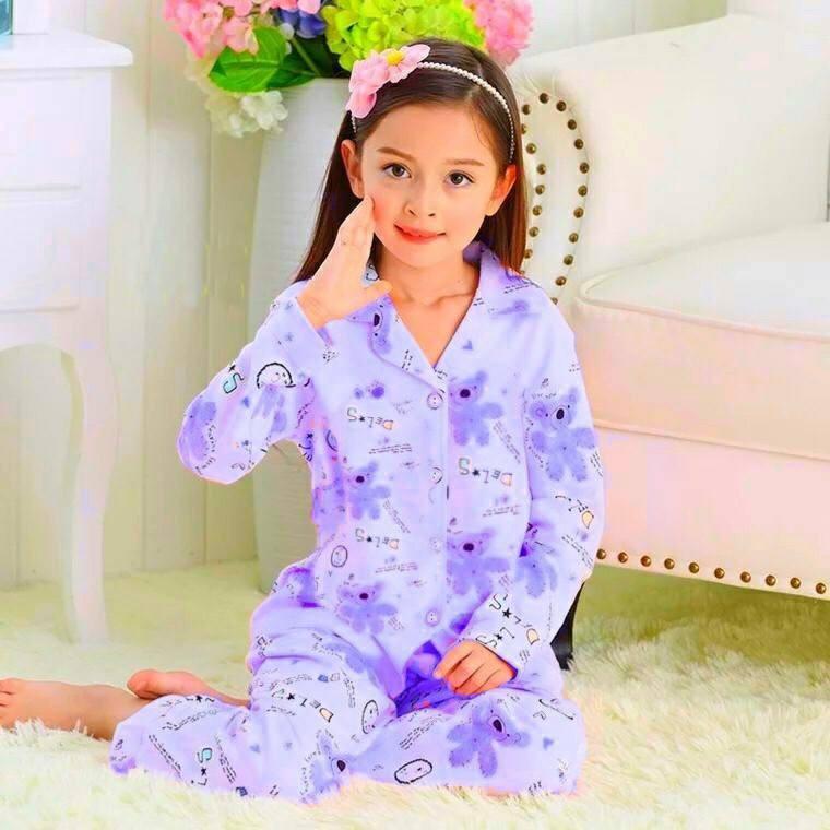 Bộ pizama bé trai, bé gái thun cotton xinh mát - hàng vnxk