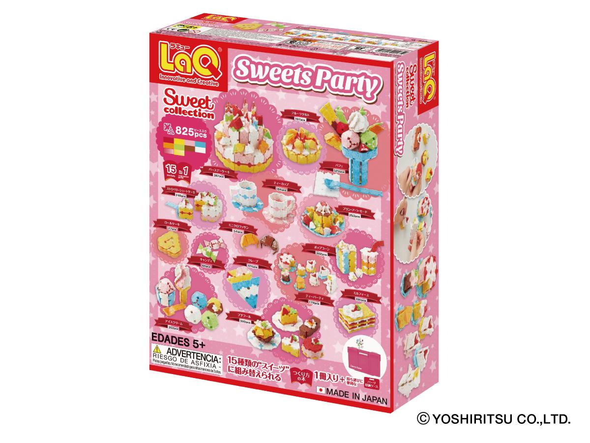 Bộ xếp hình sáng tạo laq sweet collection sweets party - chủ đề ngọt ngào bé gái 825 mảnh ghép