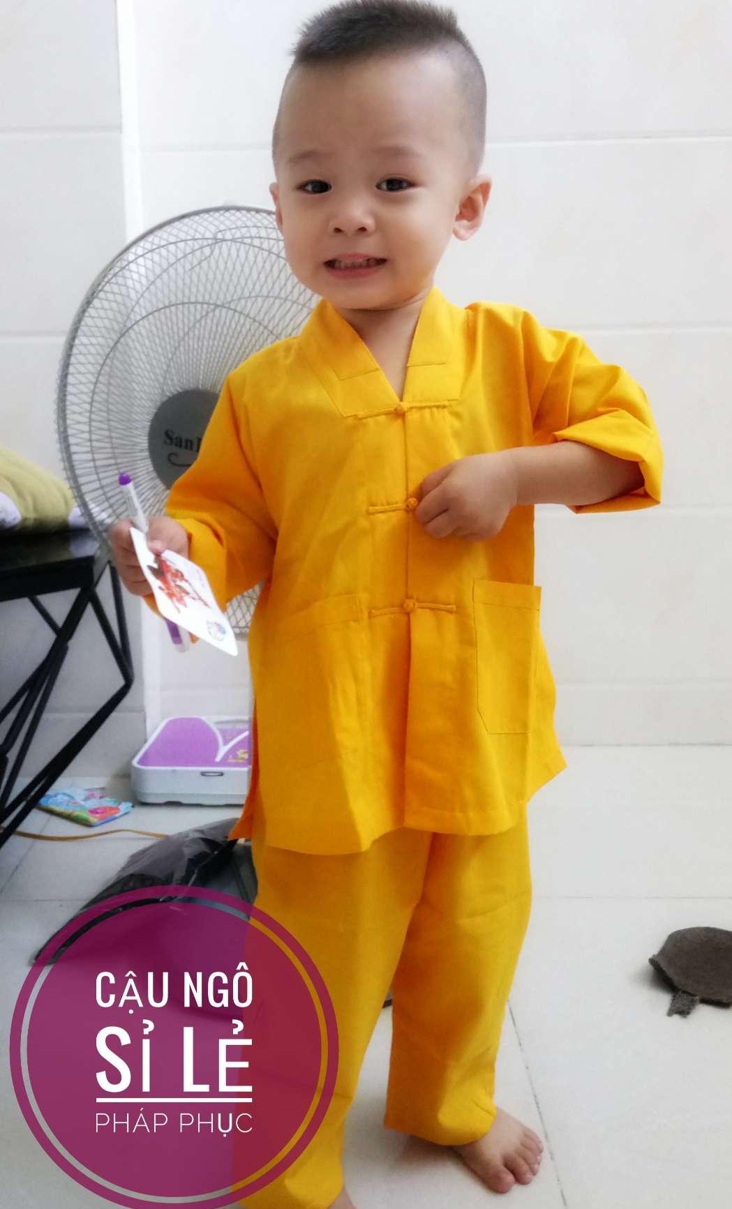 Hcm]Đồ Lam Đi Chùa Trẻ Em - Mẫu La Hán | Lazada.Vn