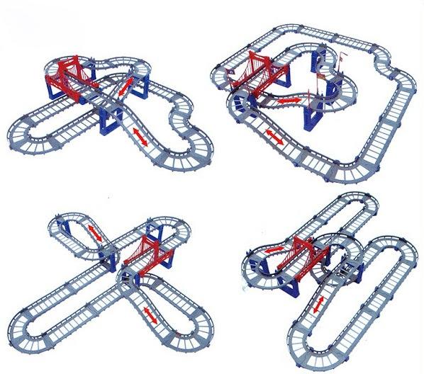 Bộ đồ chơi đường đua tàu lượn 56 chi tiết