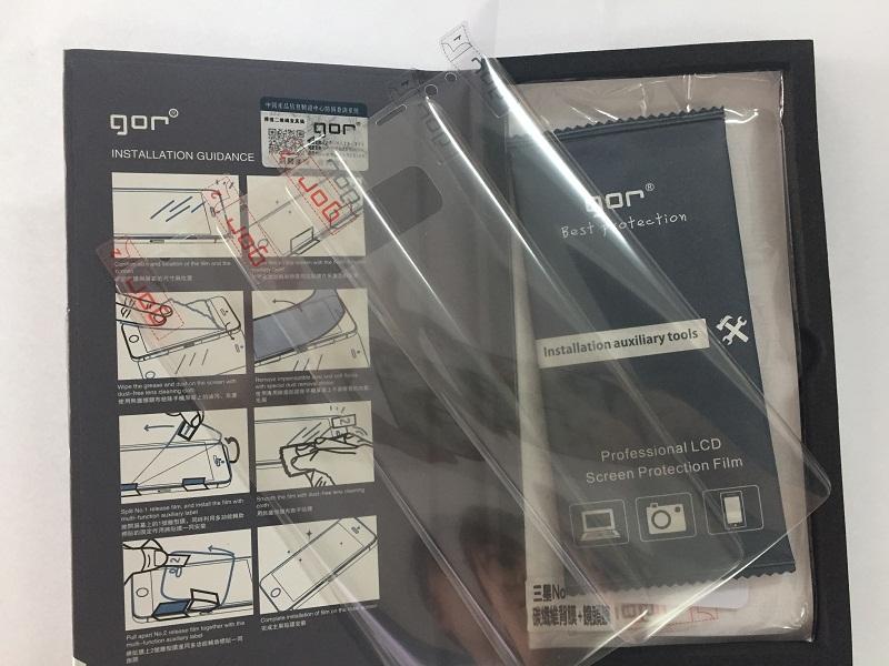 Bộ 04 miếng dán cho Samsung Note 8 - hiệu Gor dán Full màn hình