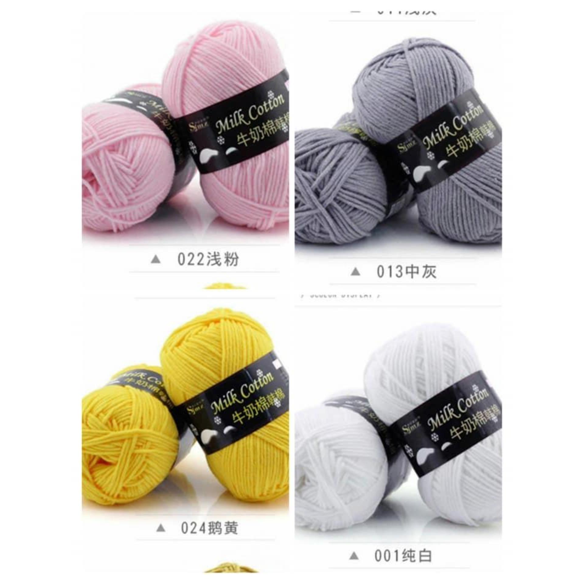Combo 2 cuộn Len milk cotton ( SỢI TO 3MM)