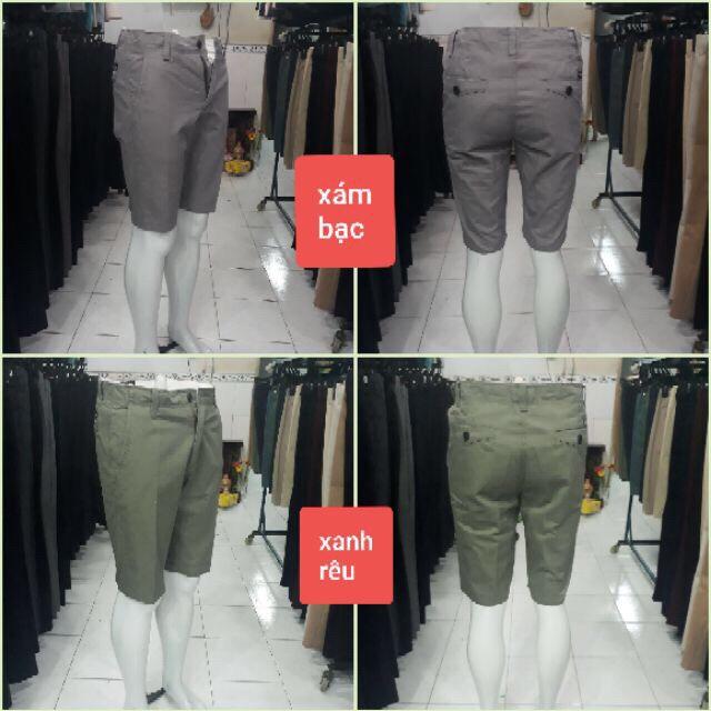 Quần sọt nam kaki vải thái hình thật