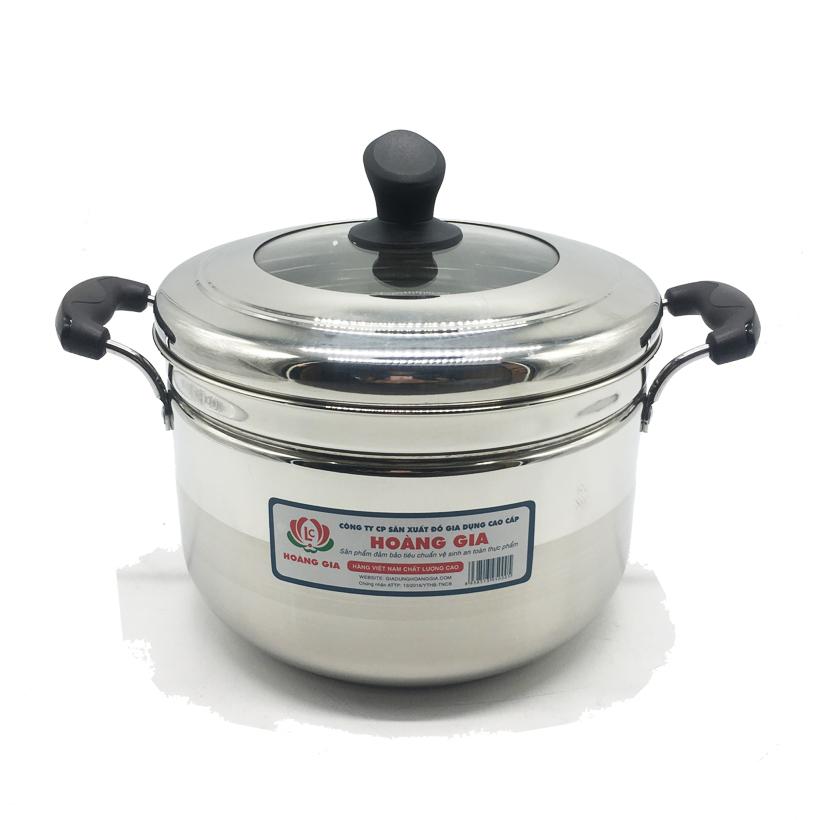 Nồi hấp cao cấp Hoàng Gia 2 đáy size 30cm