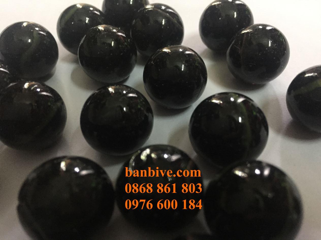 Bi ve - bộ 20 viên bi màu đen tuyền có vân