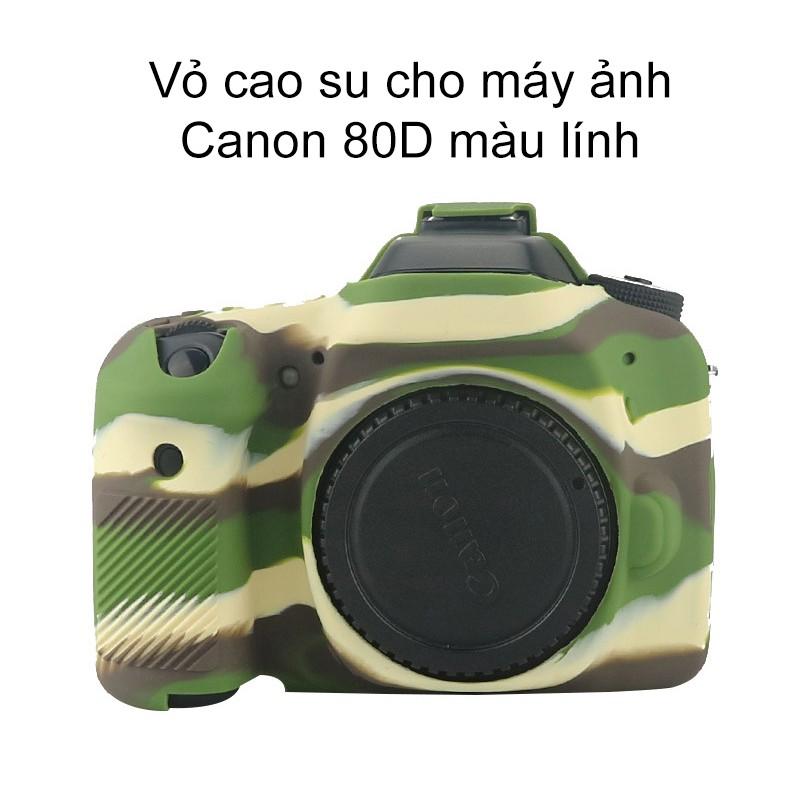 Vỏ cao su bảo vệ máy ảnh canoneos 80d