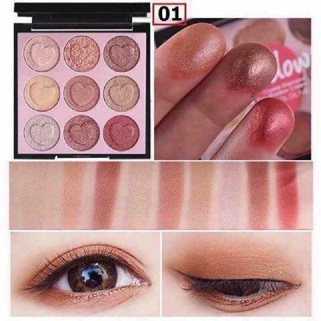 Bảng trang điểm 9 ô màu mắt lameila