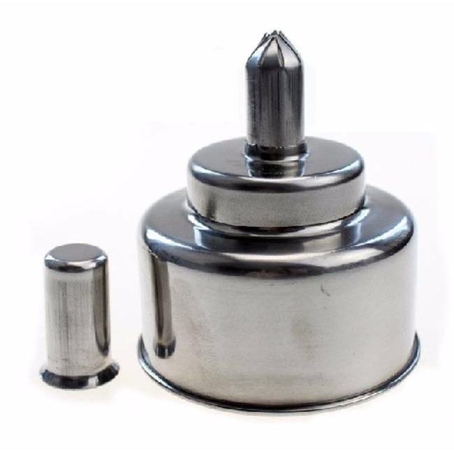 Đèn cồn bằng inox 200ml màu bạc
