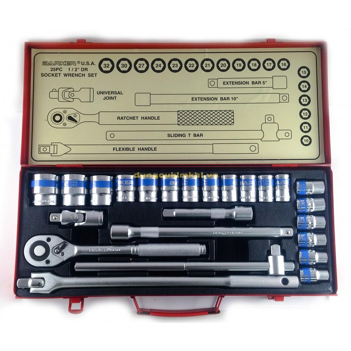 BỘ TUÝP CAO CẤP BARKER 25 CHI TIẾT